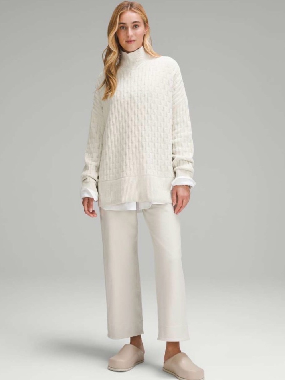 Lululemon Cable-Knit Relaxed-Fit Sweater - Size Large